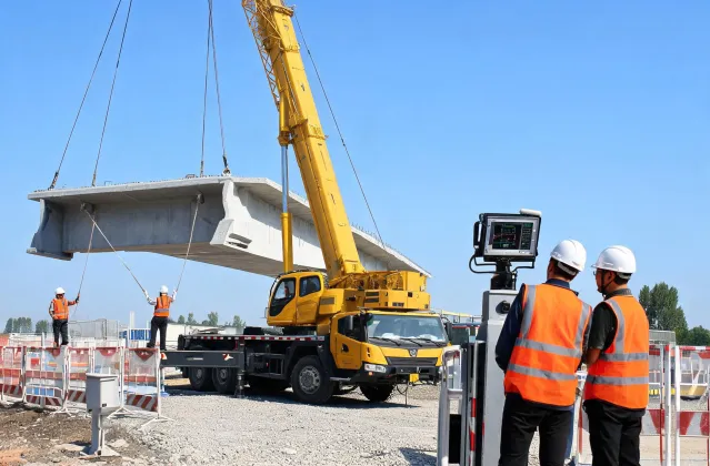 Mobile crane bridge segment lift case study