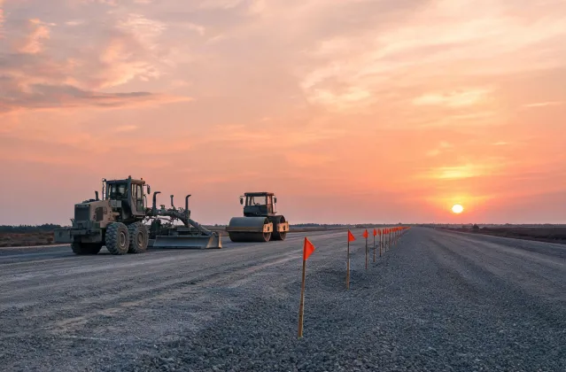 Highway grader and roller case study