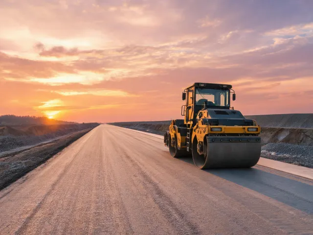Highway base course compaction